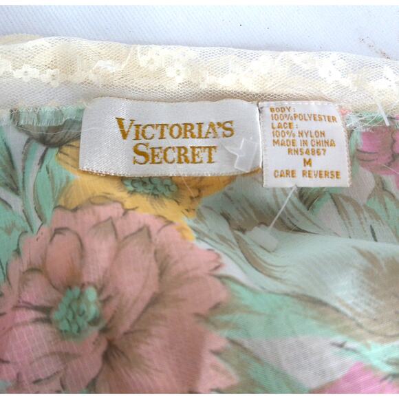 Vintage Victorias Secret Floral Halter And Lounge Tap Shorts Set Size Medium - Picture 3 of 6